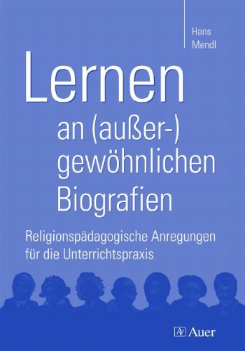 Beispielbild fr Lernen an (auer-)gewhnlichen Biografien: Religionspdagogische Anregungen fr die Unterrichtspraxis von Hans Mendl Spiegelung an Fremden - auf dem Weg zur eigenen Persnlichkeit Spiegelung an Fremden - auf dem Weg zur eigenen Persnlichkeit, Individualitt, Selbststndigkeit, Identitt - das sind Zieloptionen fr die Entwicklung von Kindern und Jugendlichen. Die Orientierung am Leben "kleiner" und "groer" herausragender Persnlichkeiten kann die Jugendlichen dabei untersttzen, eigene Lebensentscheidungen zu treffen und Verantwortungsbewusstsein zu entwickeln. Die Annherung an die Thematik ber empirische Untersuchungen, lernpsychologische Modelle und eine theologische Reflexion ermglicht Lehrkrften und Studierenden eine vielseitige Auseinandersetzung. Didaktisch-methodische Tipps geben Ihnen zahlreiche praxisorientierte Anregungen fr den Unterricht. Lassen Sie Ihre Klasse Briefe oder SMS an die Helden schreiben! Oder wie wre es mit einem Interview- Und wie sieht die Welt eigen zum Verkauf von BUCHSERVICE / ANTIQUARIAT Lars Lutzer