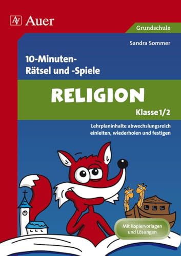 Beispielbild fr 10-Minuten- Rtsel und -Spiele Spielerischer Lernspa Religion 1./2. Klasse zum Verkauf von Blackwell's