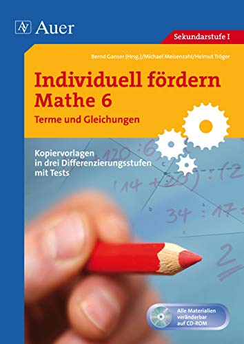 Individuell fördern Mathe 6 Terme und Gleichungen : Kopiervorlagen in drei Differenzierungsstufen mit Tests (6. Klasse) - Bernd Ganser