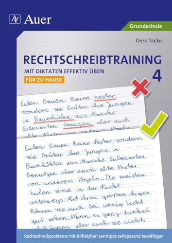 Beispielbild fr Rechtschreibtraining: Mit Diktaten effektiv ben 4 zum Verkauf von Blackwell's