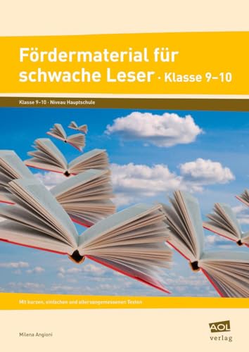 Beispielbild fr Frdermaterial Fr Schwache Leser, Klasse 9-10: Mit Kurzen, Einfachen Und Altersangemessenen Texten. Niveau Hauptschule zum Verkauf von Revaluation Books