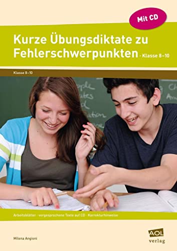 9783403102922: Kurze bungsdiktate zu Fehlerschwerpunkten Kl.8-10: Arbeitsbltter - vorgesprochene Texte auf CD - Korrekturhinweise (8. bis 10. Klasse)