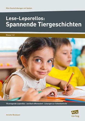 Beispielbild fr Lese-Leporellos: Spannende Tiergeschichten Kl. 1/2: 10 anregende Leporellos - zweifach differenziert - L sungen zur Selbstkontrolle (1. und 2. Klasse) zum Verkauf von WorldofBooks