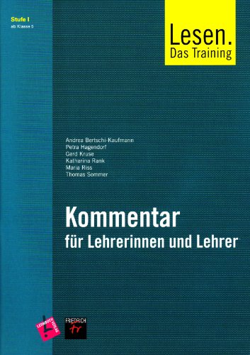 Beispielbild fr Lesen - das Training 1: Lehrerband inkl. Audio-CD - Klasse 5 - 6 zum Verkauf von medimops