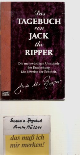 Beispielbild fr Das Tagebuch von Jack the Ripper zum Verkauf von medimops