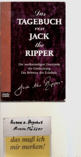 9783404139804: Das Tagebuch von Jack the Ripper. [Jun 01, 1998] Harrison, Shirley