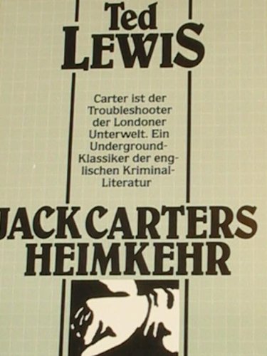 Beispielbild fr Jack Carters Heimkehr. ( Schwarze Serie). zum Verkauf von medimops