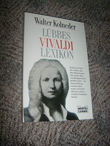 Beispielbild fr Lbbes Vivaldi Lexikon zum Verkauf von medimops