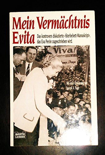 Imagen de archivo de Mein Vermchtnis Evita - Mngelexemplar a la venta por Weisel