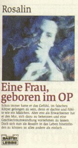 Beispielbild fr Eine Frau, Geboren im OP zum Verkauf von Sammlerantiquariat