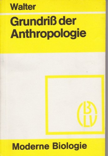 Stock image for Grundri der Anthropologie for sale by Bernhard Kiewel Rare Books