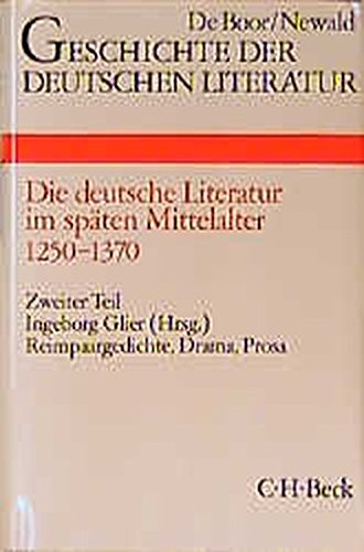 Beispielbild fr Geschichte der deutschen Literatur von den Anfngen bis zur Gegenwart, Bd.3 2, Die deutsche Literatu zum Verkauf von medimops