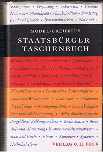 9783406020841: Staatsbrger-Taschenbuch: alles Wissenswerte ber Staat, Verwaltung, Recht und Wirtschaft - Otto Model