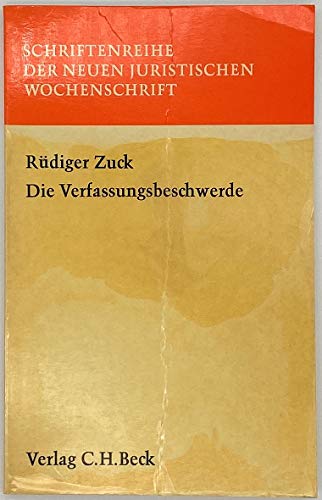 Beispielbild fr Die Verfassungsbeschwerde und einstweilige Anordnung. zum Verkauf von Versandantiquariat Dr. Uwe Hanisch