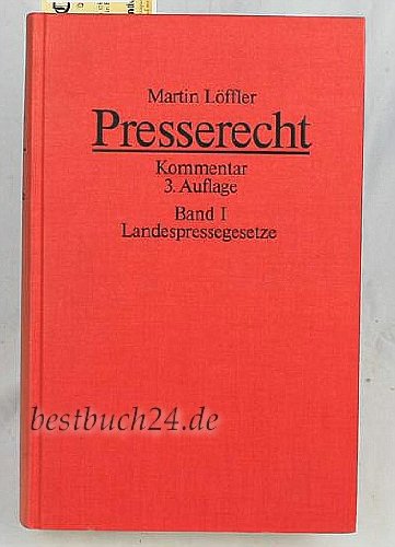 Presserecht: Kommentar (German Edition) (9783406042201) by Karl Egbert Wenzel