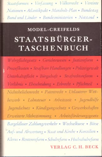 9783406050329: Staatsburger-Taschenbuch: Alles Wissenswerte uber Staat, Verwaltung, Recht u....