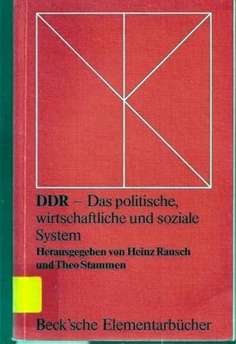 Beispielbild fr DDR. Das politische,wirtschaftliche und soziale System zum Verkauf von Bernhard Kiewel Rare Books