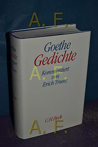 Beispielbild fr G-oethe Gedichte kommentiert von Erich Trunz zum Verkauf von Antiquariat Johannes Hauschild