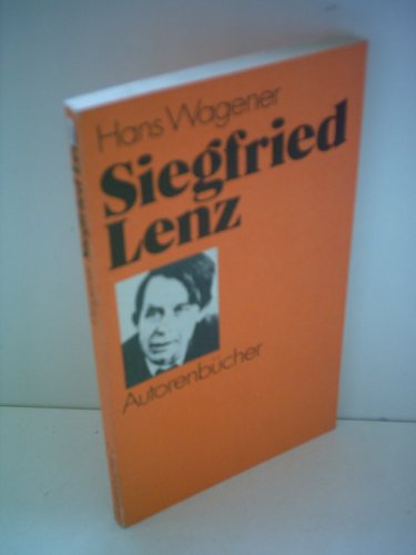 Stock image for Siegfried Lenz (Autorenbucher ; 2) (German Edition) for sale by Better World Books: West