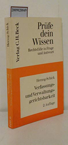 Beispielbild fr Verfassungs- und Verwaltungsgerichtsbarkeit zum Verkauf von Bernhard Kiewel Rare Books