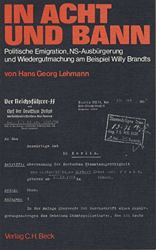 Beispielbild fr In Acht und Bann zum Verkauf von Versandantiquariat Felix Mcke