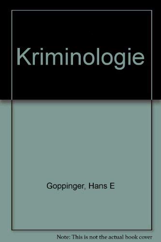 Stock image for kriminologie. for sale by alt-saarbrcker antiquariat g.w.melling