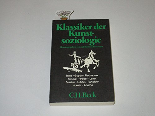 Stock image for Klassiker der Kunstsoziologie. for sale by medimops