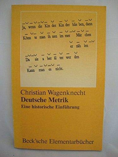 Stock image for DEUTSCHE METRIK Eine historische Einfuehrung. for sale by German Book Center N.A. Inc.