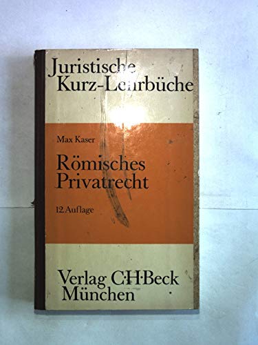 Stock image for rmisches privatrecht. ein studienbuch for sale by alt-saarbrcker antiquariat g.w.melling
