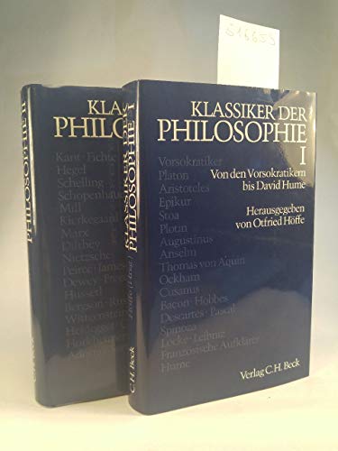 9783406080487: Klassiker der Philosophie 1: Von den Vorsokratikern bis David Hume.