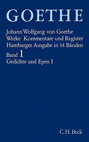Stock image for Goethe Werke, Bd.1: Gedichte und Epen for sale by medimops