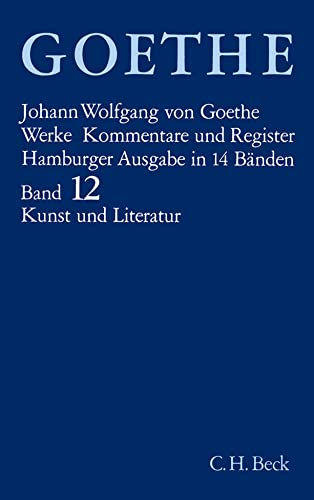 Imagen de archivo de Goethe Werke Hamburger Ausgabe. 14 Leinenbnde in Schmuckkassette: Werke, 14 Bde. (Hamburger Ausg.), Bd.12, Schriften zur Kunst a la venta por medimops