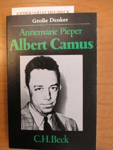 Beispielbild fr Albert Camus. zum Verkauf von medimops