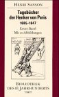 Tagebücher der Henker von Paris. 1685-1847. Erster und zweiter Band. - Sanson, Henri.