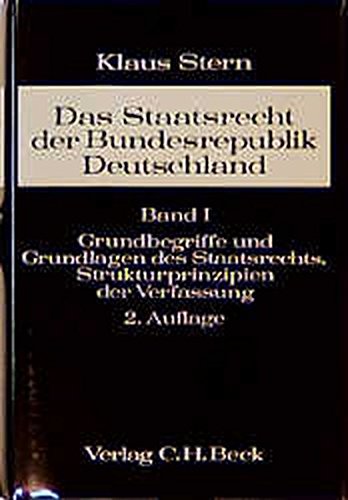 9783406093722: Das Staatsrecht der Bundesrepublik Deutschland (German Edition)