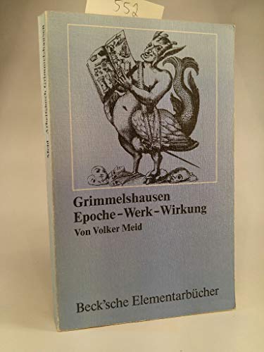 Stock image for Grimmelshausen, Epoche, Werk, Wirkung for sale by Ammareal