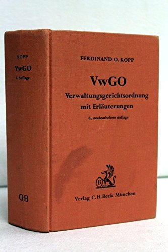 Verwaltungsgerichtsordnung - Kopp, Ferdinand O.