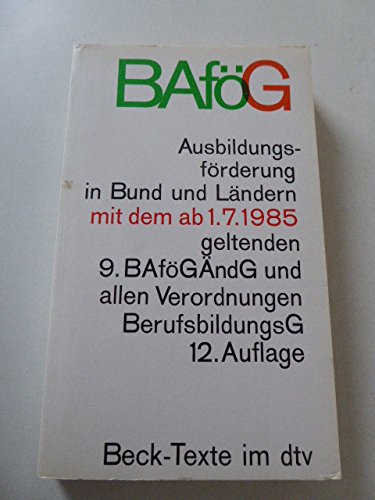 Bundesausbildungsförderungsgesetz BAFÖG (5320 542) - Ulrich Ramsauer, Michael Stallbaum