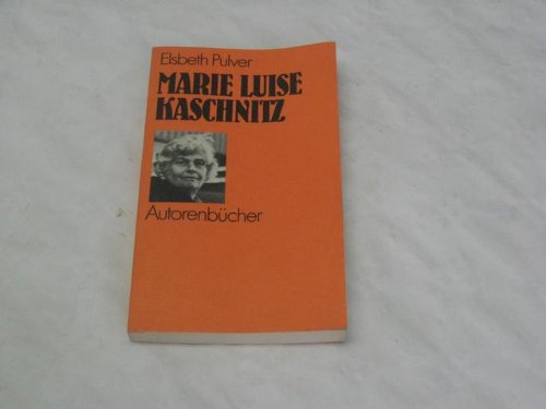 9783406301452: Marie Luise Kaschnitz (Autorenbcher)