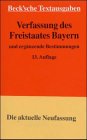 Verfassung des Freistaates Bayern: Vom 2. Dezember 1946 : Textausgabe mit Anmerkungen und Sachverzeichnis (Beck'sche Textausgaben) (German Edition) (9783406306600) by Bavaria (Germany)