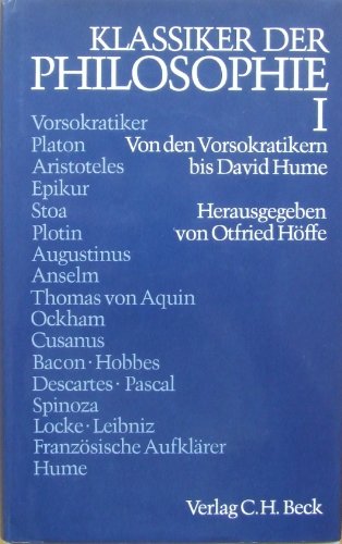 Klassiker der Philosophie I - Hoffe, Otfried