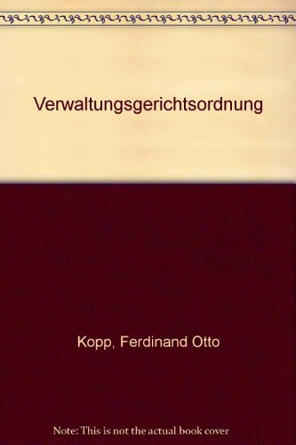 9783406310027: "VwGO; Verwaltungsgerichtsordnung;"