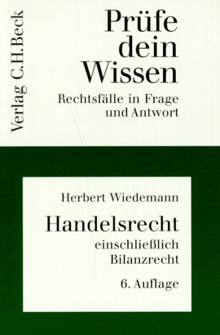 Beispielbild fr Prfe dein Wissen, H.7/1, Handelsrecht einschlielich Bilanzrecht zum Verkauf von medimops