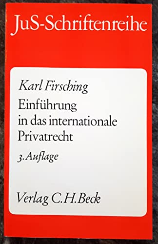 9783406316593: Einfhrung in das internationale Privatrecht. Einschliesslich der Grundzge des internationalen Verfahrensrechts