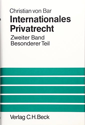 Beispielbild fr Internationales Privatrecht 2. Band. Besonderer Teil. zum Verkauf von Wissenschaftliches Antiquariat Kln Dr. Sebastian Peters UG