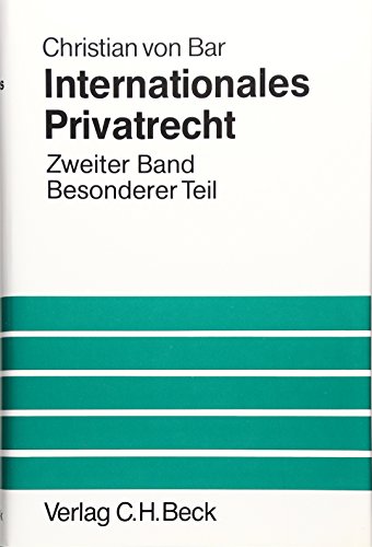 Stock image for Internationales Privatrecht 2. Band. Besonderer Teil. for sale by Wissenschaftliches Antiquariat Kln Dr. Sebastian Peters UG