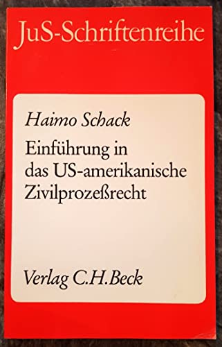 Beispielbild fr Einfhrung in das US-amerikanische Zivilprozessrecht zum Verkauf von medimops