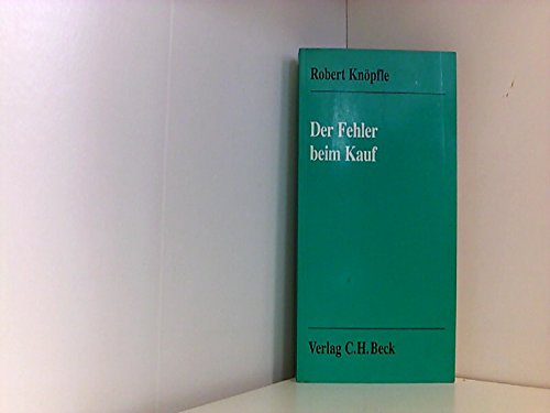 Der Fehler beim Kauf (German Edition) - Kno?pfle, Robert