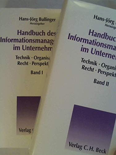 Beispielbild fr Handbuch des Informationsmanagements im Unternehmen, in 2 Bdn. zum Verkauf von medimops