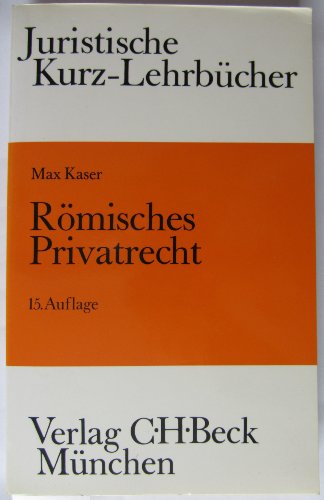 9783406337260: Rmisches Privatrecht. Ein Studienbuch